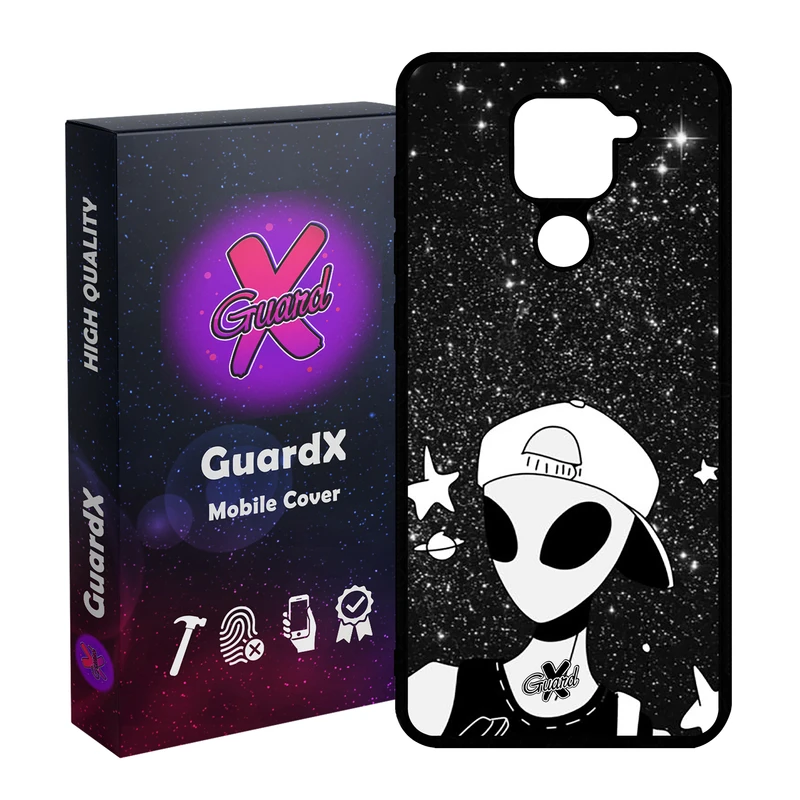 کاور گارد ایکس طرح Alien مدل Glass10307 مناسب برای گوشی موبایل شیائومی Redmi Note 9
