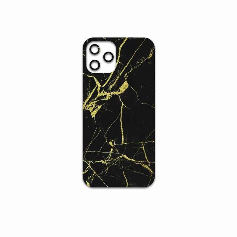 برچسب پوششی ماهوت مدل Graphite-Gold-Marble مناسب برای گوشی موبایل اپل iPhone 12 Pro