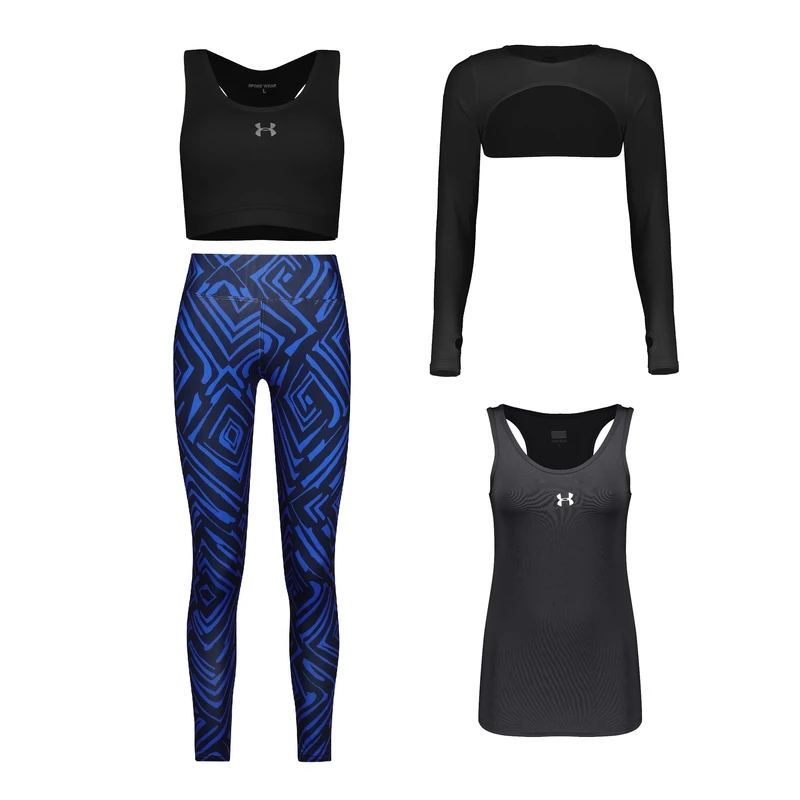 ست چهار تکه لباس ورزشی زنانه مدل 1801-4104-70-9101