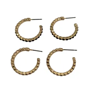 گوشواره حلقه ای زنانه سیکس مدل E2809 مجموعه 2 عددی