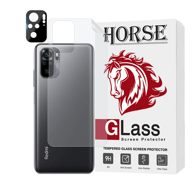 محافظ پشت گوشی هورس مدل MTBFULH مناسب برای گوشی موبایل شیائومی Redmi Note 10 4G به همراه محافظ لنز
