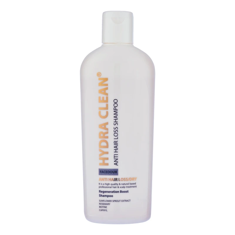 شامپو ضد ریزش مو هدرا کلین مدل FACEDOUX مناسب برای موی خشک حجم 220 میلی لیتر