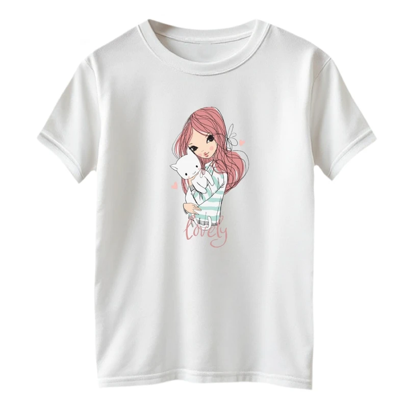 تی شرت آستین کوتاه بچگانه مدل دخترک کد 3