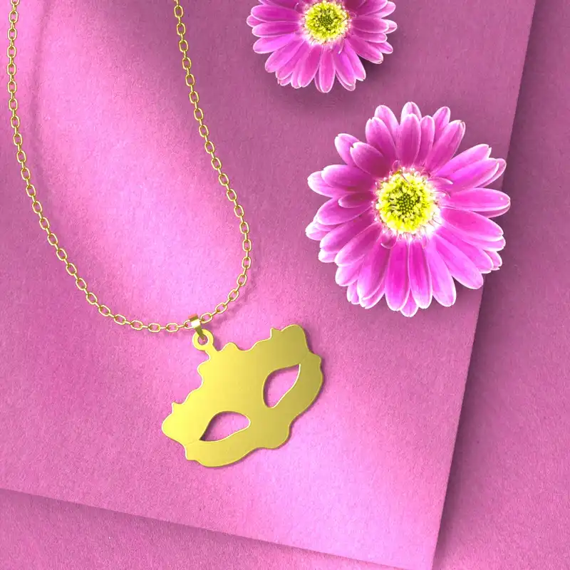 گردنبند طلا 18 عیار زنانه مدوپد مدل هالووین کد G2-1-1020