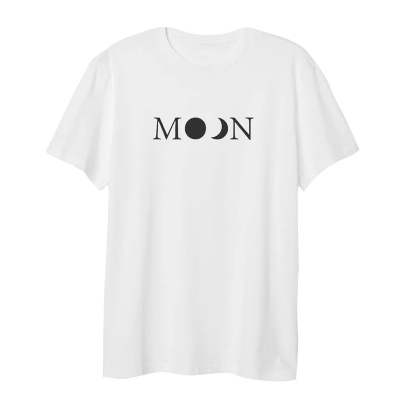 تی شرت لانگ آستین کوتاه زنانه مدل ماه نوشته