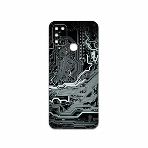 MAHOOT Black-Printed-Circuit-Board Cover Sticker for Infinix Hot 10 Play