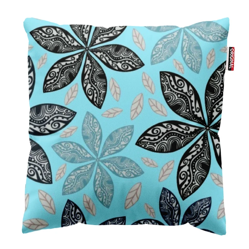 کوسن پاد آفرین طرح گل کد 2539 سایز 30*30 سانتی متر