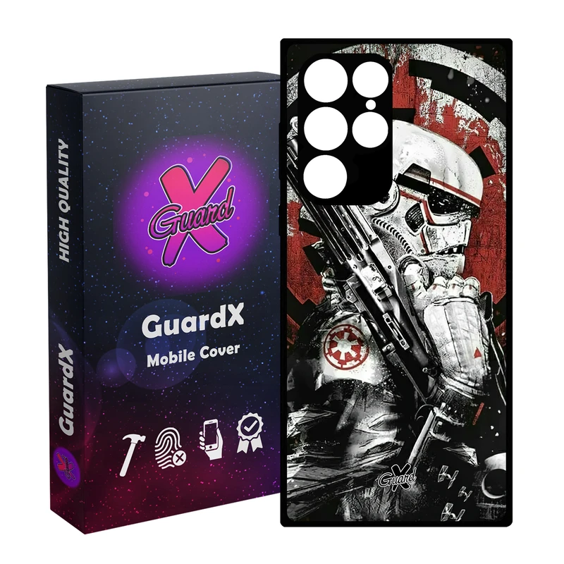 کاور گارد ایکس طرح جنگ ستارگان مدل Glass10494 مناسب برای گوشی موبایل سامسونگ Galaxy S23 Ultra