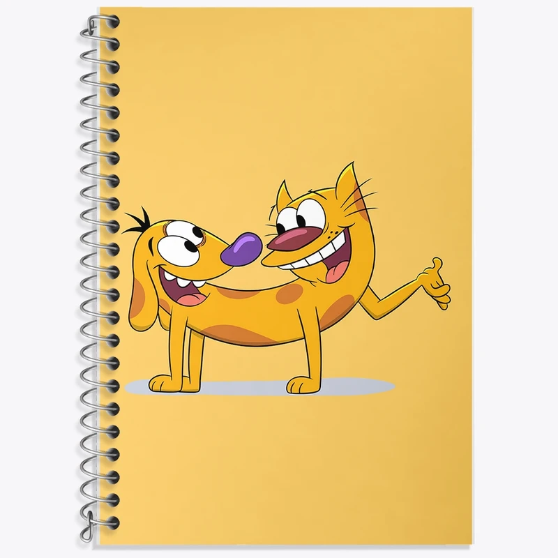 دفتر لغت 50 برگ خندالو طرح گربه سگ کد N1404