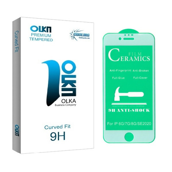 محافظ صفحه نمایش سرامیکی کولینگ مدل OLKA مناسب برای گوشی موبایل اپل Iphone SE 2020 / 6 / 6S / 7 / 8