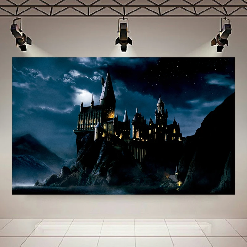 استیکر طرح شب جادویی مدل قلعه هاگوارتز کد PD130723