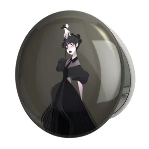 آینه جیبی خندالو طرح سریال ونزدی Wednesday مدل تاشو کد 25301 