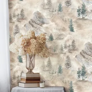 کاغذ دیواری مدل درخت و درختچه کد 8005