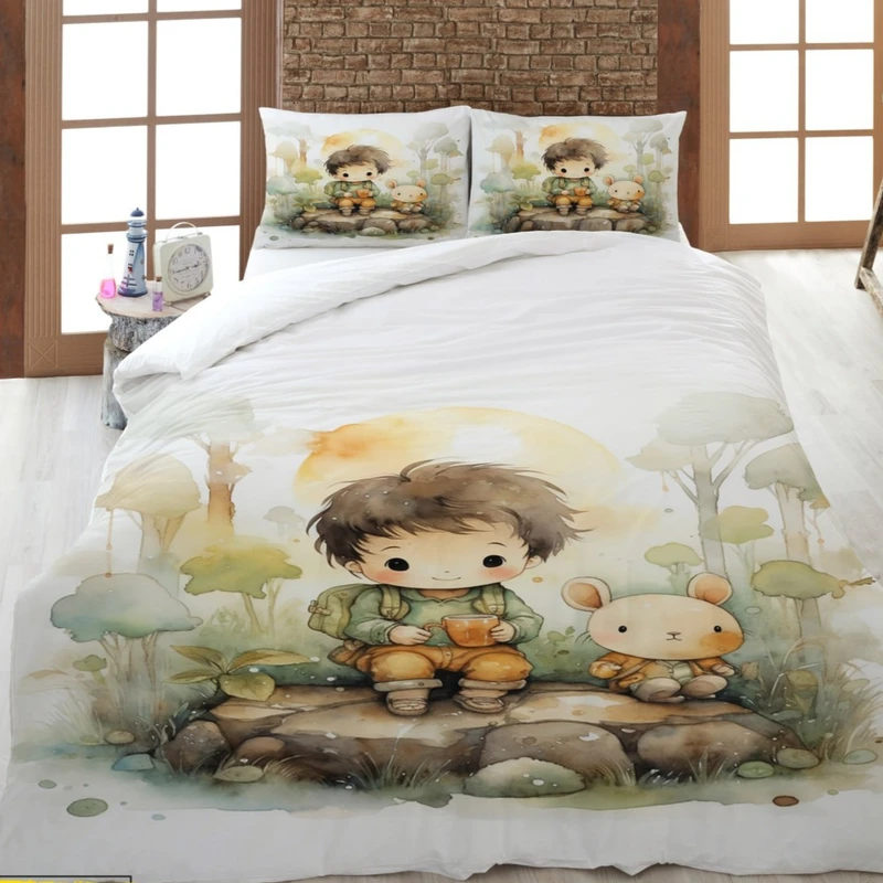 سرویس خواب 1 نفر 4 تکه مدل پسرانه کد 1319