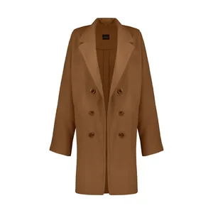 پالتو زنانه ان سی نو مدل الیزه رنگ شتری