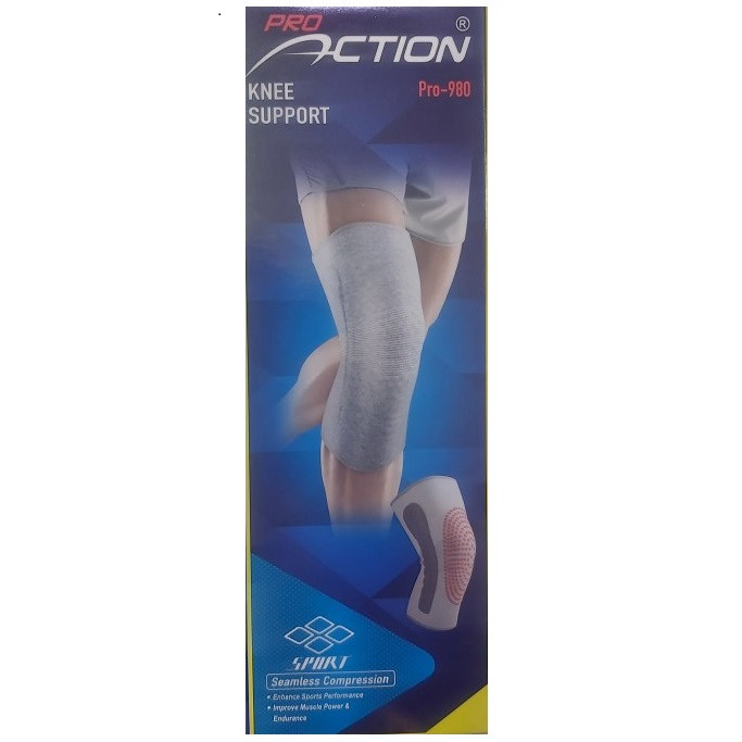 زانوبند طبثی پرو اکشن مدل آتل دار کد PRO-980