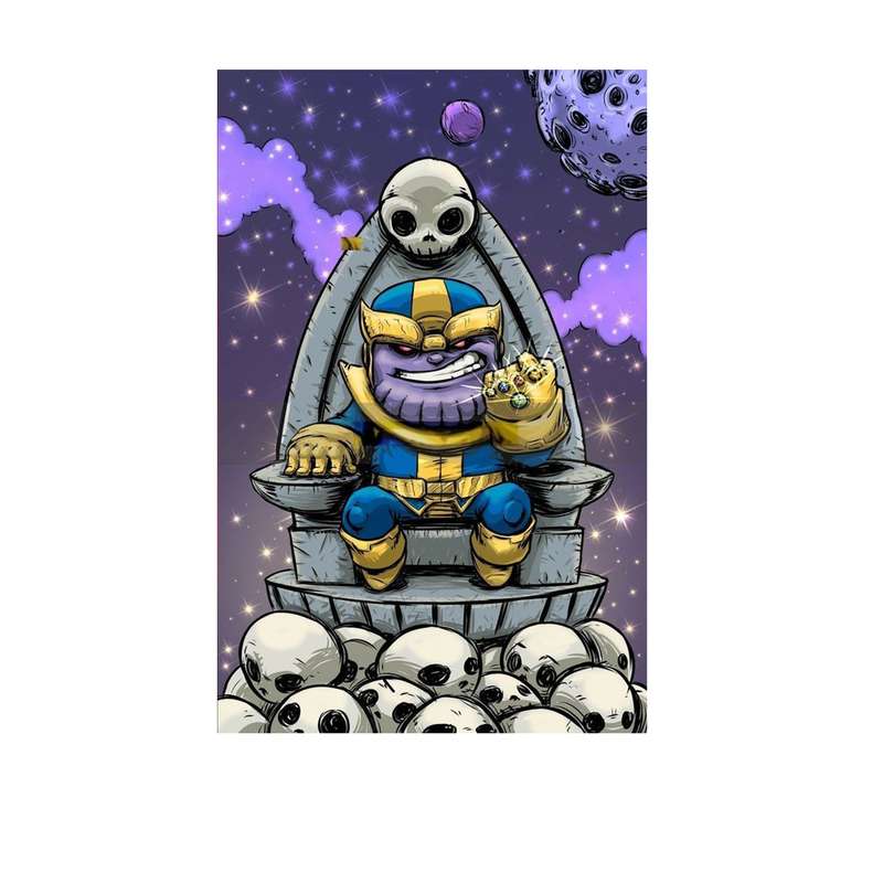 استیکر لپ تاپ و موبایل مدل سریال طرح تانوس تایتان دیوانه thanos mad titan کد 2315