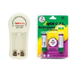 C.F.L DET-105P Rechargeable AA Battery with battery charger