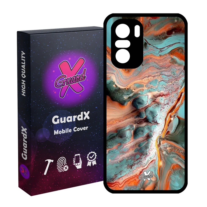 کاور گارد ایکس طرح ماربل مدل Glass10281 مناسب برای گوشی موبایل شیائومی Poco F3/MI 11X/MI 11X Pro/Redmi K40/K40 Pro