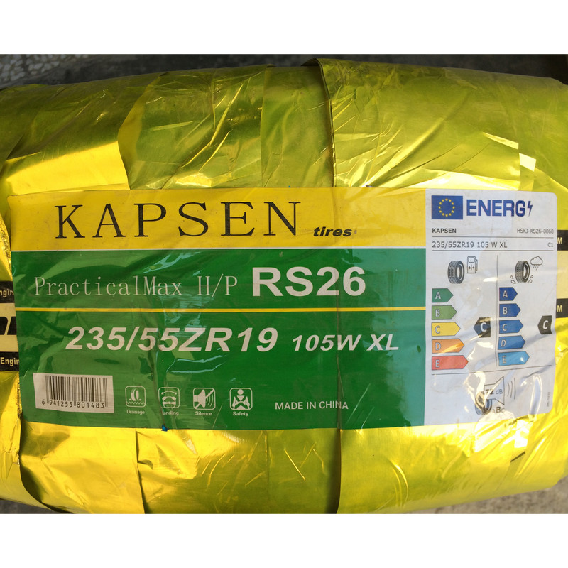 لاستیک خودرو کاپسن مدل H/P RS26  سایز 235/55R19 - دو حلقه