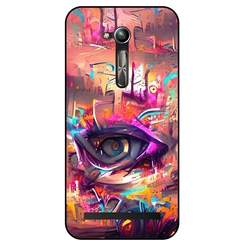 کاور مگافون طرح چشم مدل 2823 مناسب برای گوشی موبایل ایسوس Zenfone Go / ZB452KG