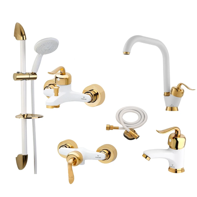 ست شیرآلات ویسادار مدل ونوس مجموعه 6 عددی