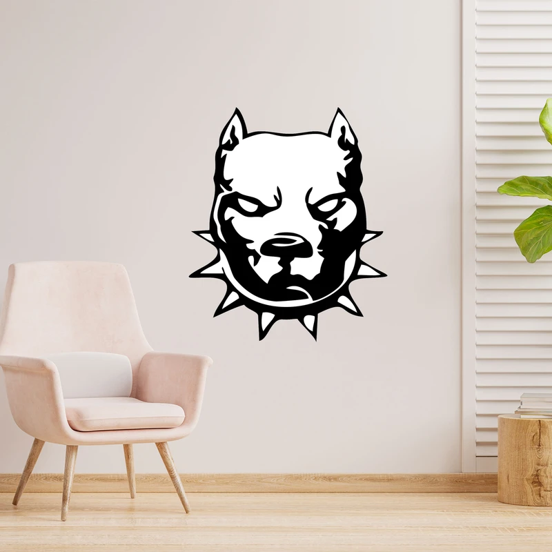 دیوارکوب طرح سگ پیت بول مدل A1535-2530