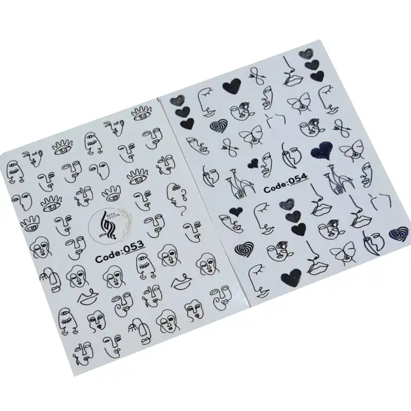 برچسب لنز ناخن رویاسنتر مدل 5354 مجموعه 2 عددی