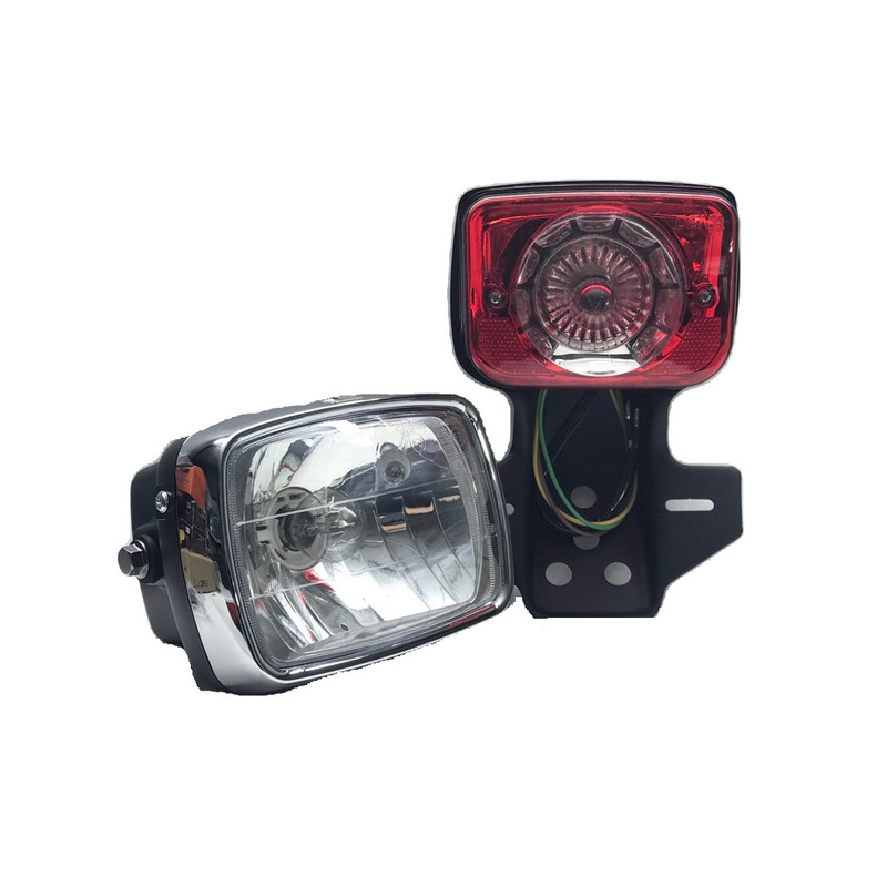 چراغ جلو و چراغ خطر موتور سیکلت مدل MKZ مجموعه 2 عددی