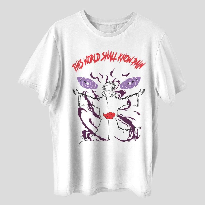 تی شرت آستین کوتاه مردانه مدل انیمه ای ناراتو کد anm234