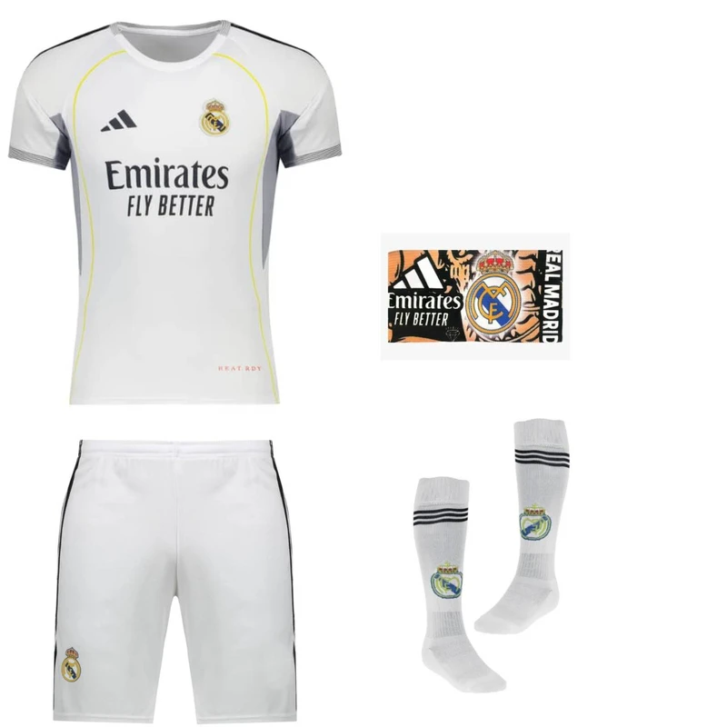 ست 4 تکه لباس ورزشی پسرانه مدل رئال مادرید طرح وینیسیوس 2026