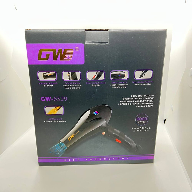 سشوار حرفه ای جی دبلیو مدل GW-6529