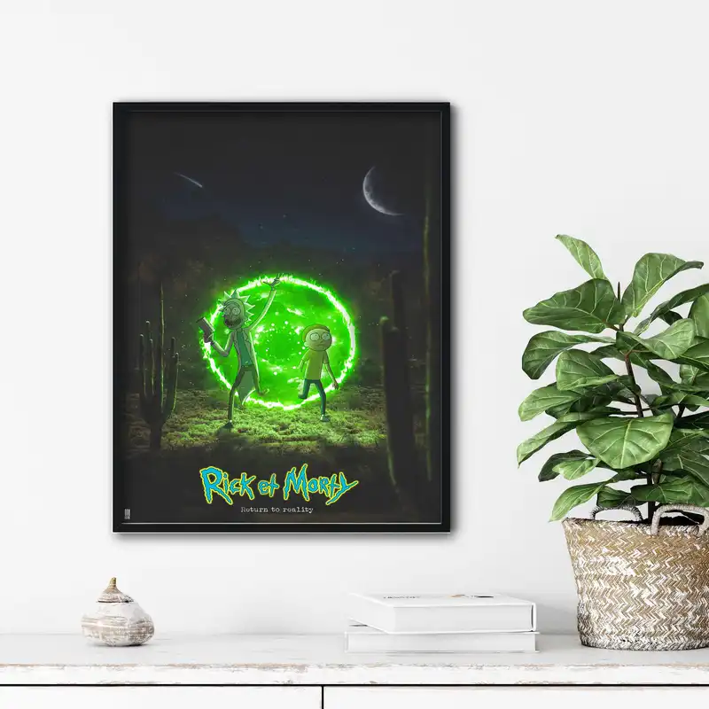 تابلو آتریسا طرح ریک اند مورتی مدل ATr015