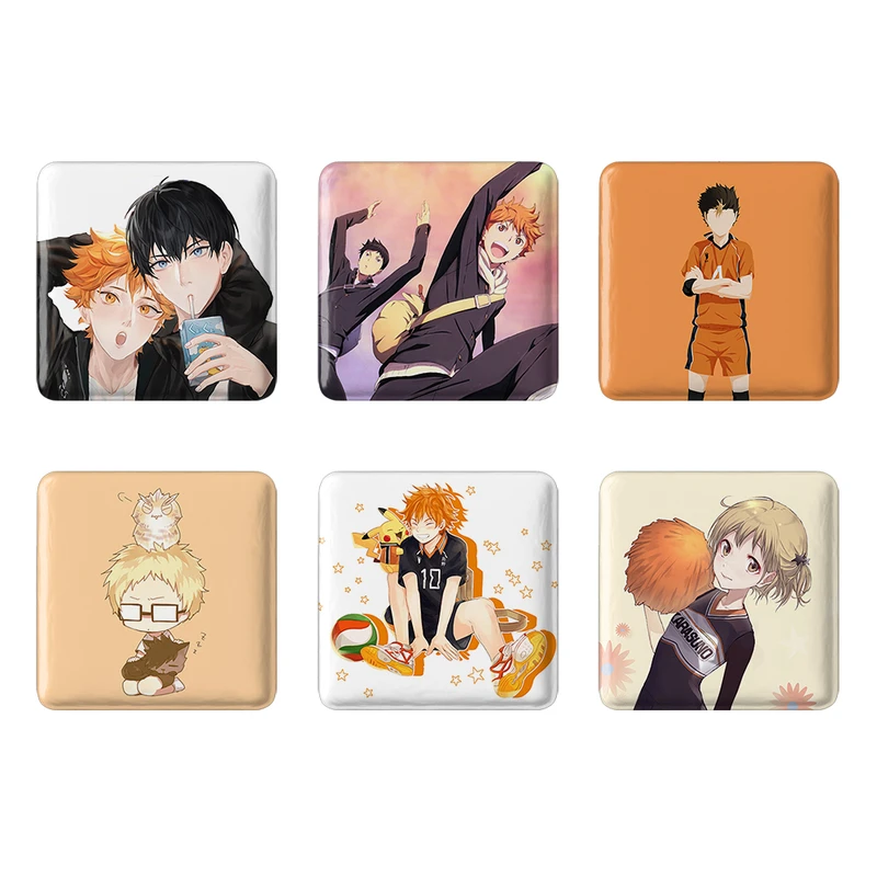 مگنت خندالو طرح انیمه هایکیو Haikyu کد 983B مجموعه 6 عددی