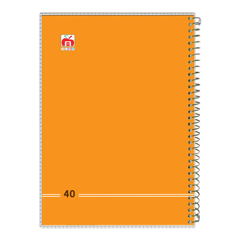 دفتر 40 برگ آلما مدل کلاسیک طرح طلقی کد 7484