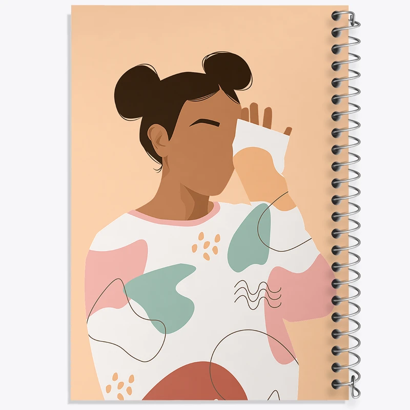 دفتر نقاشی 50 برگ خندالو طرح مینیمال دخترانه کد N1671