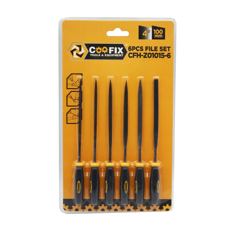 سوهان زرگری کوفیکس مدل YP-CFH-Z01015-6/4INCH-100MM مجموعه 6 عددی 