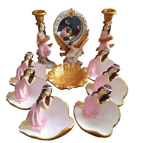 مجموعه ظروف هفت سین 10 پارچه مدل فرشته کد A53