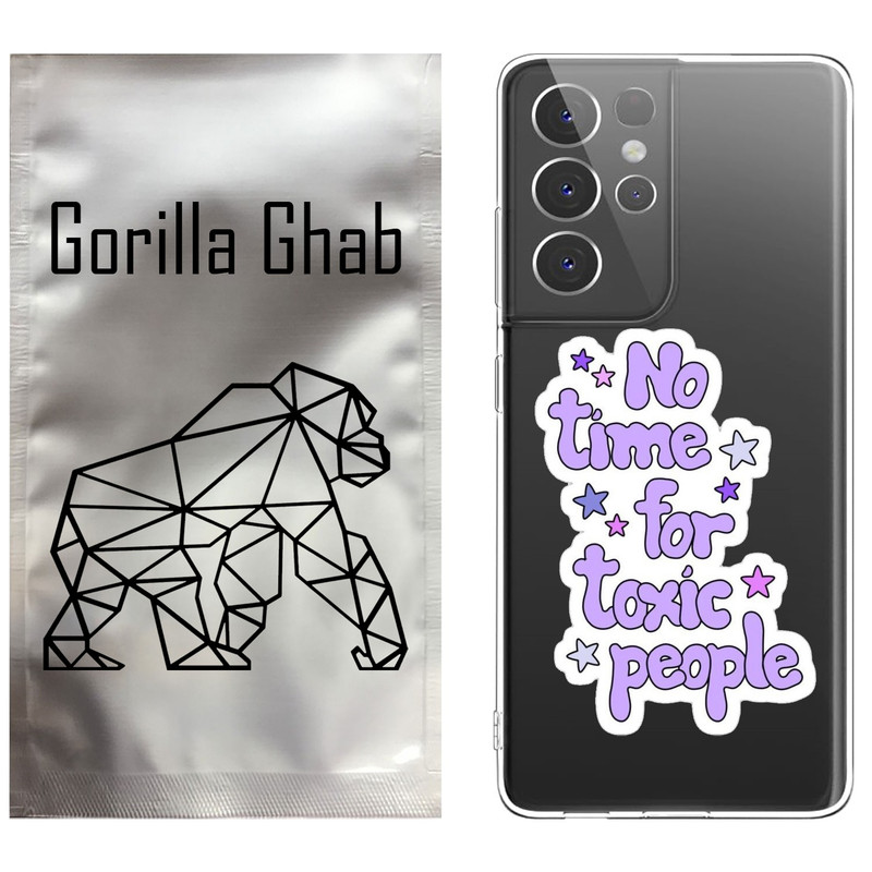 کاور گوریلا قاب مدل CLG کد 97 طرح Toxic مناسب برای گوشی موبایل سامسونگ Galaxy S21 Ultra