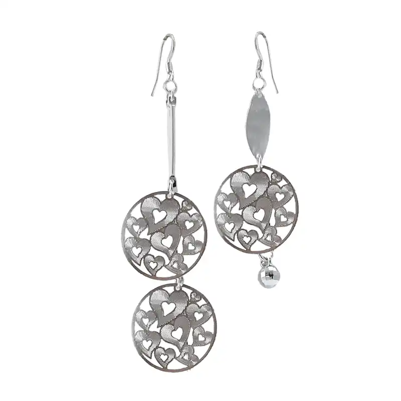 گوشواره زنانه مدل قلب کد EA33