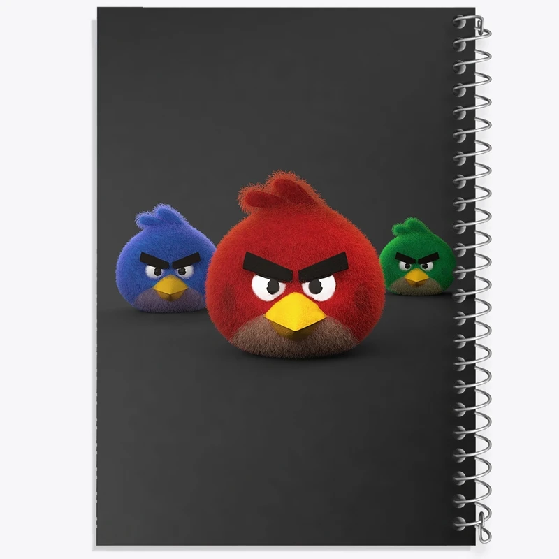 دفتر شطرنجی 50 برگ خندالو مدل پرندگان خشمگین کد F2217