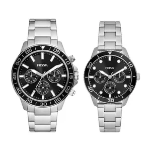 ست ساعت مچی عقربه ای زنانه و مردانه فسیل مدل Bannon