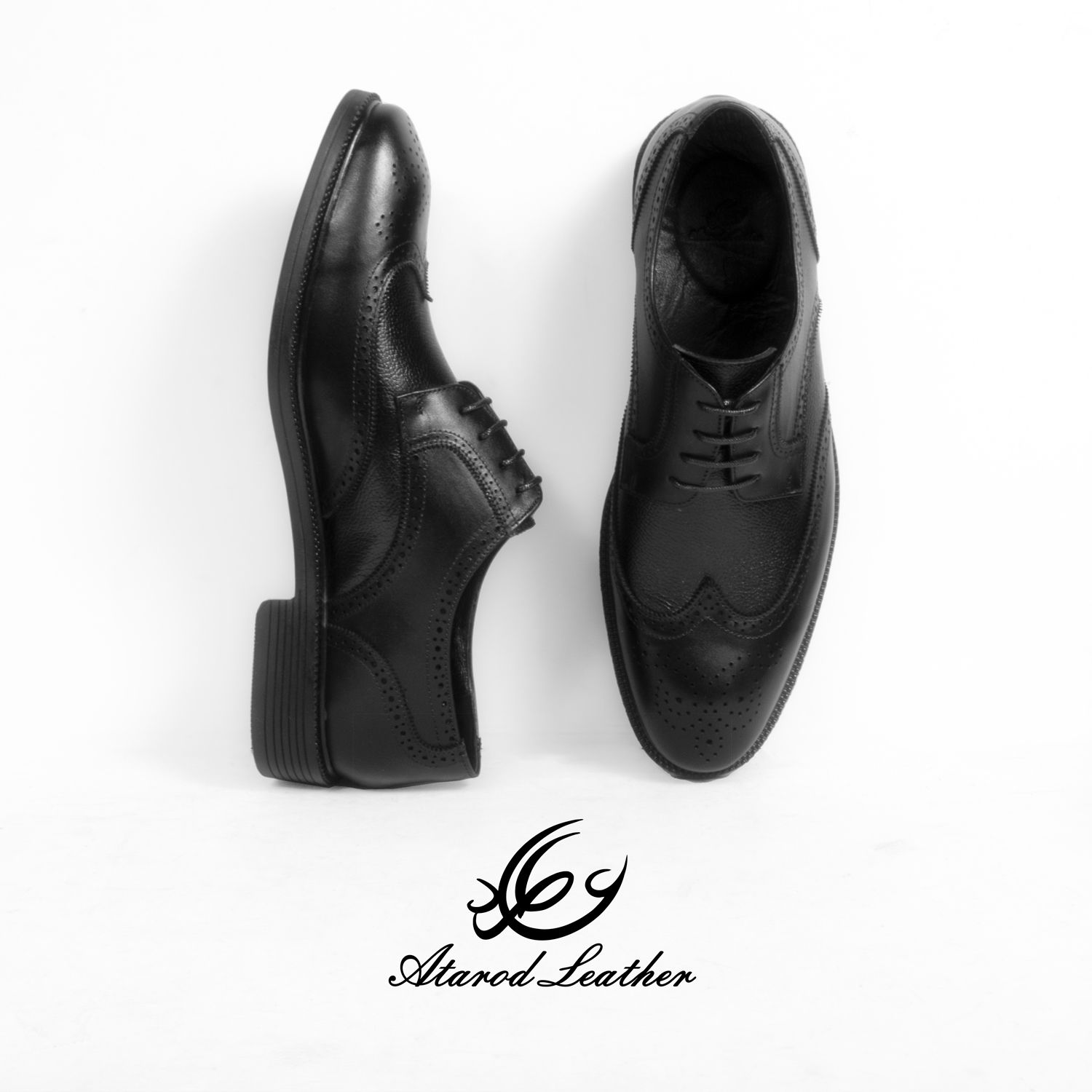 کفش مردانه چرم عطارد مدل چرم طبیعی کد SH136 -  - 4