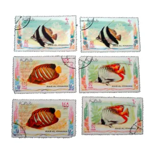 تمبر یادگاری مدل ماهي كد bc-2105 مجموعه 6 عددي