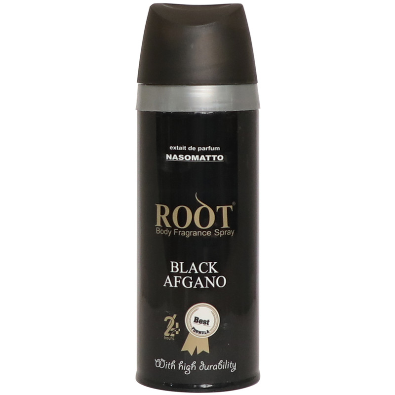 اسپری خوشبو کننده بدن مردانه روت مدل Black Afgano حجم 200 میلی لیتر اسپری خوشبو کننده بدن مردانه روت مدل Black Afgano حجم 200 میلی لیتر