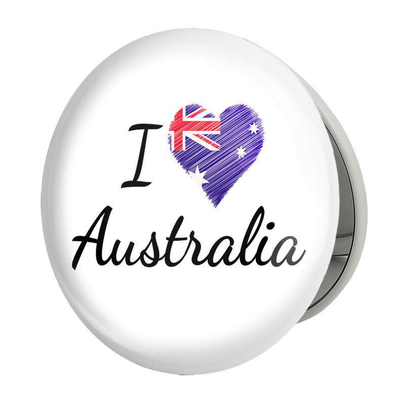 آینه جیبی خندالو طرح پرچم استرالیا مدل تاشو کد 20623 