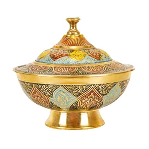 شکلات خوری برنزی مدل لوتوس کد 88812