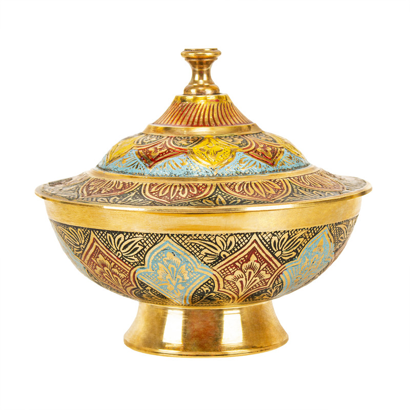 شکلات خوری برنزی مدل لوتوس کد 88812
