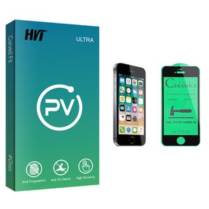 نقد و بررسی محافظ صفحه نمایش سرامیکی اچ وی تی مدل PV glass مناسب برای گوشی موبایل اپل iPhone SE 2016 توسط خریداران
