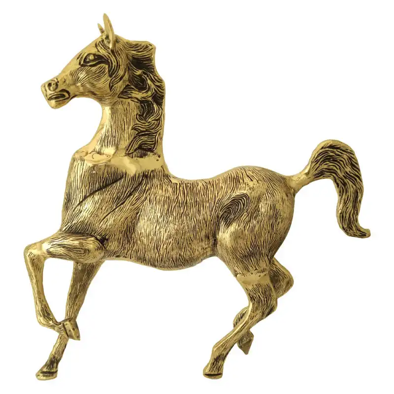 دکوری برنجی مدل اسب عربی کد S_4143